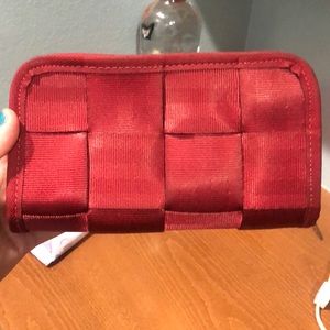 Maroon Harvey’s zipper wallet